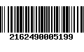 Código de Barras 2162490005199