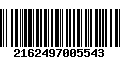 Código de Barras 2162497005543