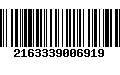 Código de Barras 2163339006919