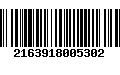 Código de Barras 2163918005302