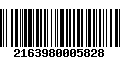 Código de Barras 2163980005828