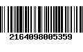 Código de Barras 2164098005359