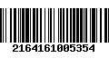 Código de Barras 2164161005354