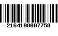 Código de Barras 2164198007758