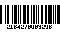 Código de Barras 2164270003296