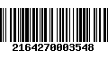 Código de Barras 2164270003548