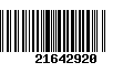 Código de Barras 21642920