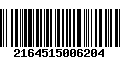 Código de Barras 2164515006204