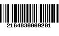 Código de Barras 2164830009201