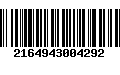 Código de Barras 2164943004292