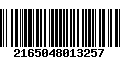 Código de Barras 2165048013257