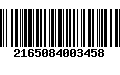 Código de Barras 2165084003458