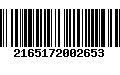 Código de Barras 2165172002653