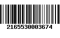 Código de Barras 2165530003674