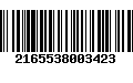 Código de Barras 2165538003423