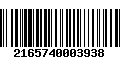 Código de Barras 2165740003938