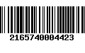 Código de Barras 2165740004423