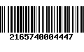 Código de Barras 2165740004447