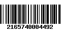 Código de Barras 2165740004492