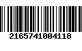 Código de Barras 2165741004118