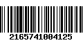 Código de Barras 2165741004125