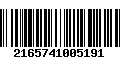 Código de Barras 2165741005191