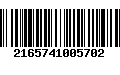 Código de Barras 2165741005702