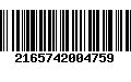 Código de Barras 2165742004759