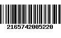 Código de Barras 2165742005220