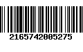 Código de Barras 2165742005275