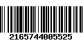 Código de Barras 2165744005525