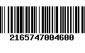 Código de Barras 2165747004600