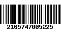 Código de Barras 2165747005225