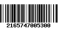 Código de Barras 2165747005300