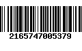 Código de Barras 2165747005379