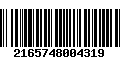 Código de Barras 2165748004319