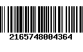 Código de Barras 2165748004364