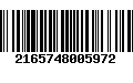 Código de Barras 2165748005972