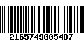 Código de Barras 2165749005407