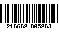 Código de Barras 2166621005263