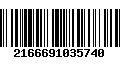 Código de Barras 2166691035740