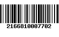 Código de Barras 2166810007702