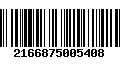 Código de Barras 2166875005408