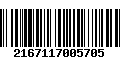 Código de Barras 2167117005705