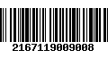 Código de Barras 2167119009008