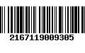 Código de Barras 2167119009305