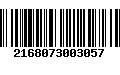 Código de Barras 2168073003057