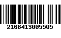 Código de Barras 2168413005505