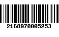 Código de Barras 2168970005253