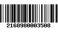 Código de Barras 2168980003508